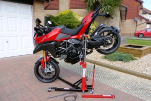 abba Sky Lift on Ducati Multistrada 1200 (Stoppie position)