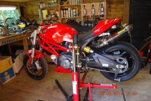 Ducati Monster on abba Sky Lift 
