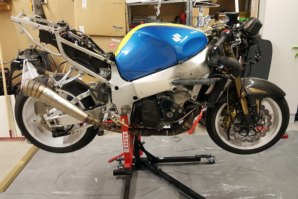 Rebuild time! GSXR on abba Sky Lift